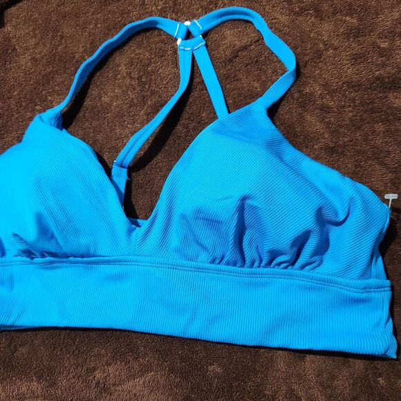 ECO BEACH Other - Eco Beach Swim Top Size Large Blue Adjustable Straps .  New